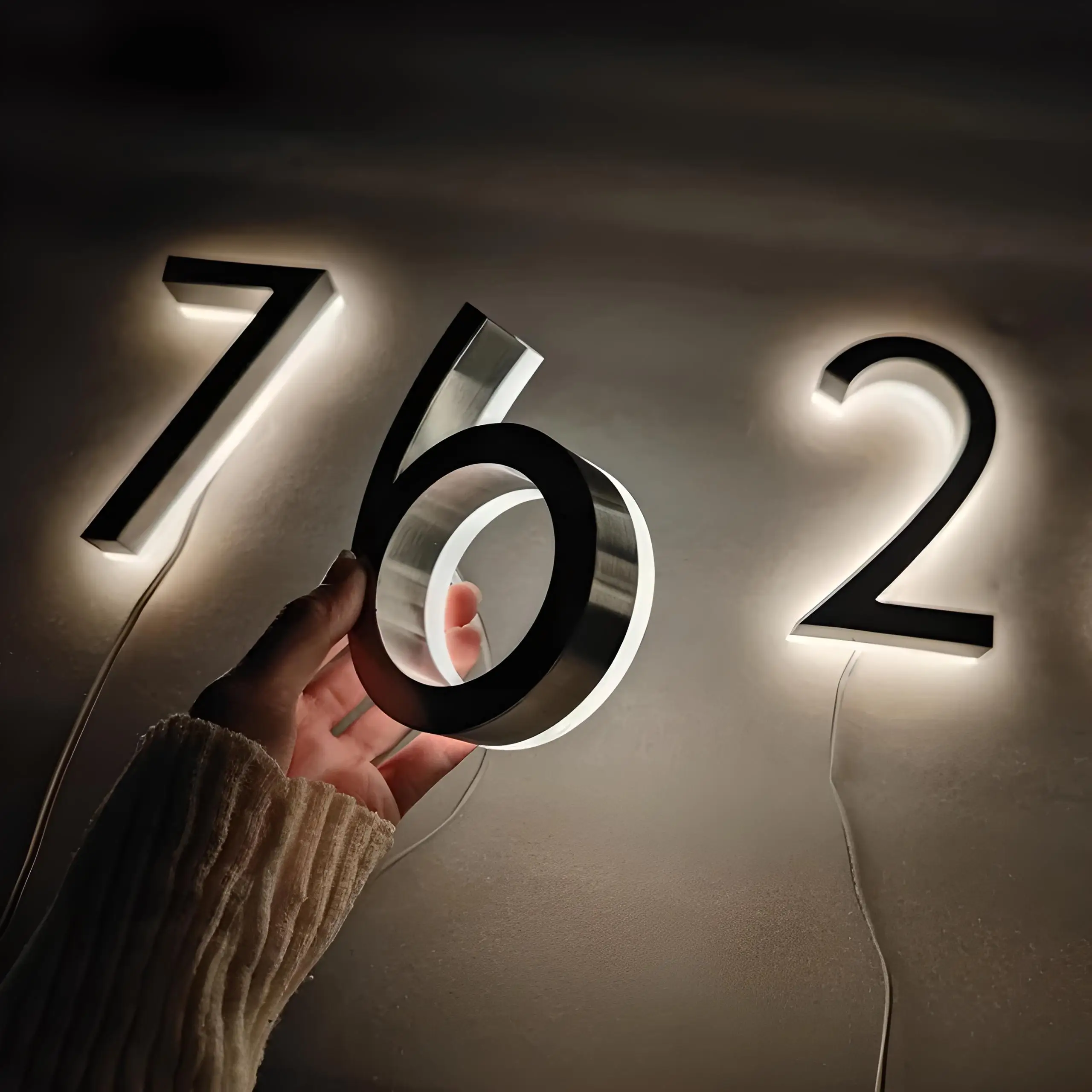 Custom Store Front 3d Business Sign Outdoor Logo Office Backlit Metal