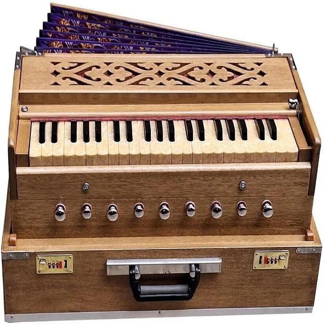Folding Harmonium 3.5 Octaves 9 Stops 7 Fold Bellow 42 Keys 440 Hz