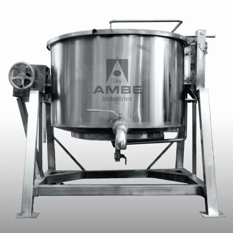 Steam Jacketed Kettle With Automatic Stirrer Agitator For Steaming Food