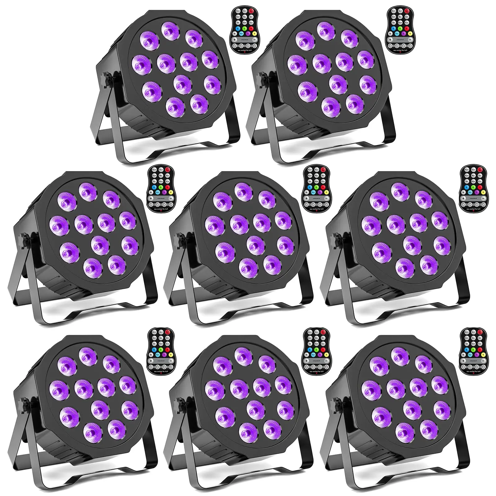 Rechargeable Par Lights Uplights RGBWA+UV