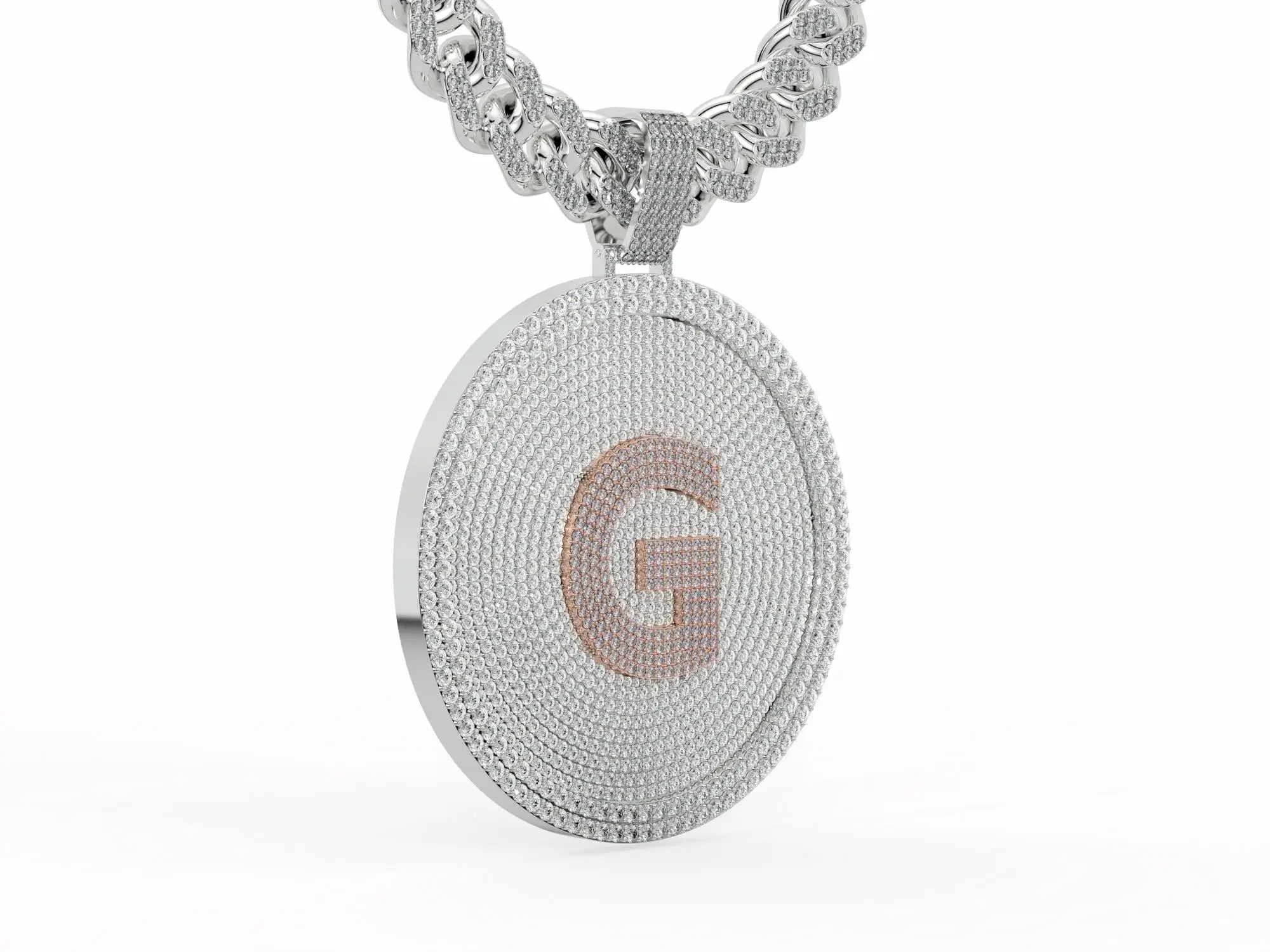 Custom Moissanite Logo Pendant,Vvs Moissanite Custom Logo Pendant