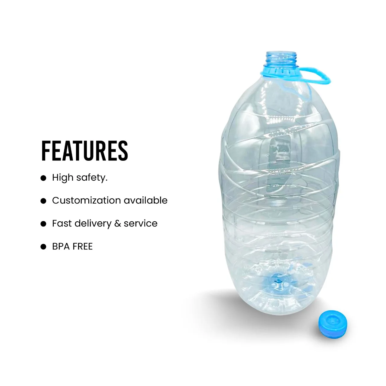 Empty Mineral Water Bottle 6l Elegant Design Bpa Free Plastic Pet