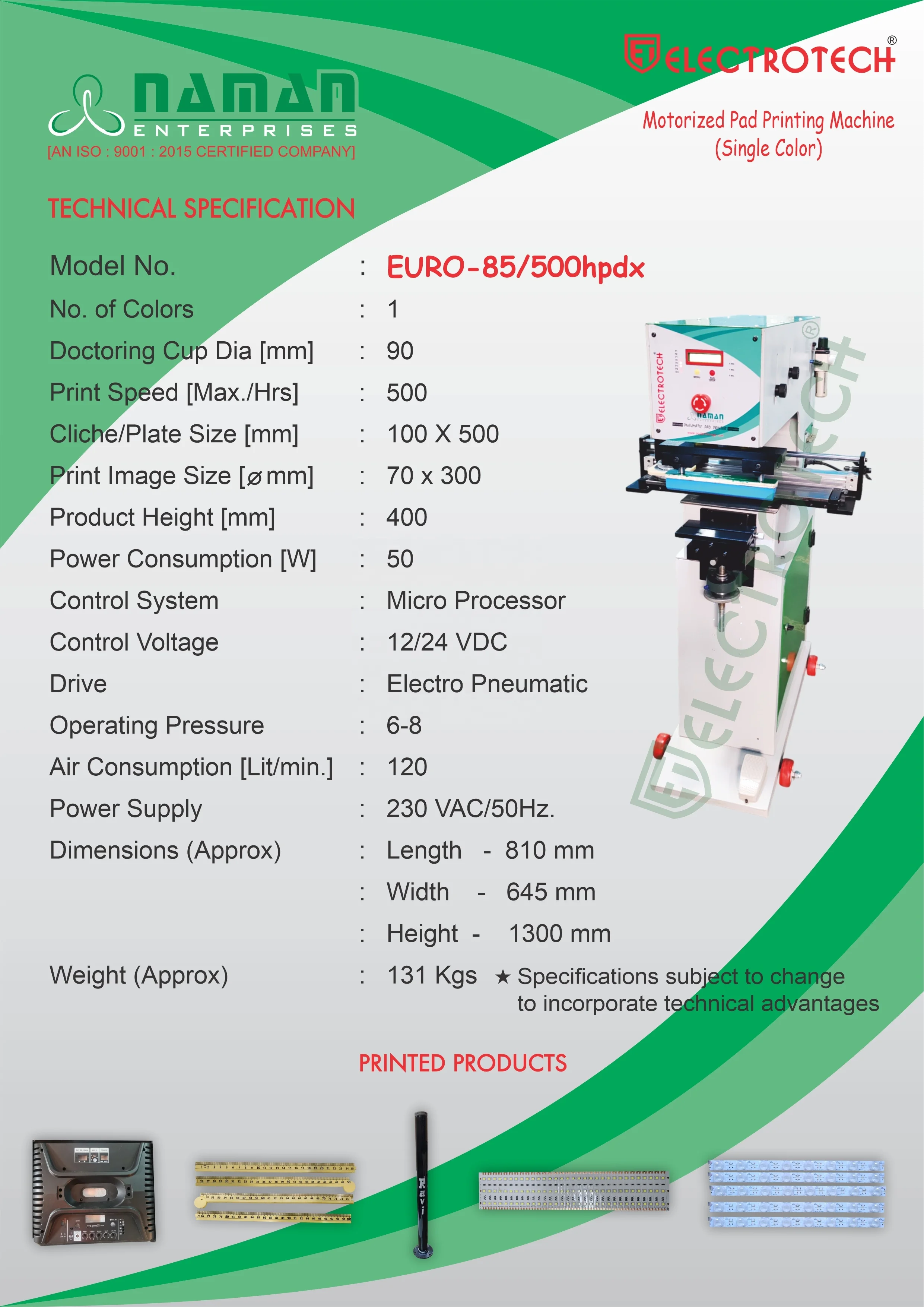 Transverse Close Ink Cup Pneumatic Pad Printing Machine For Medical