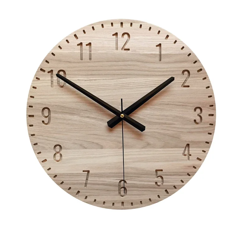 Modern Design Wall Clock Wooden Wall Acacia Wooden And Epoxy Resin Wall Clock Resin River Style