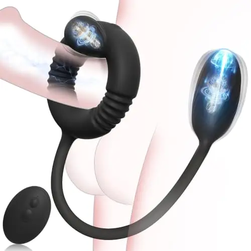 Vibrating Cock Ring with Prostate Massager