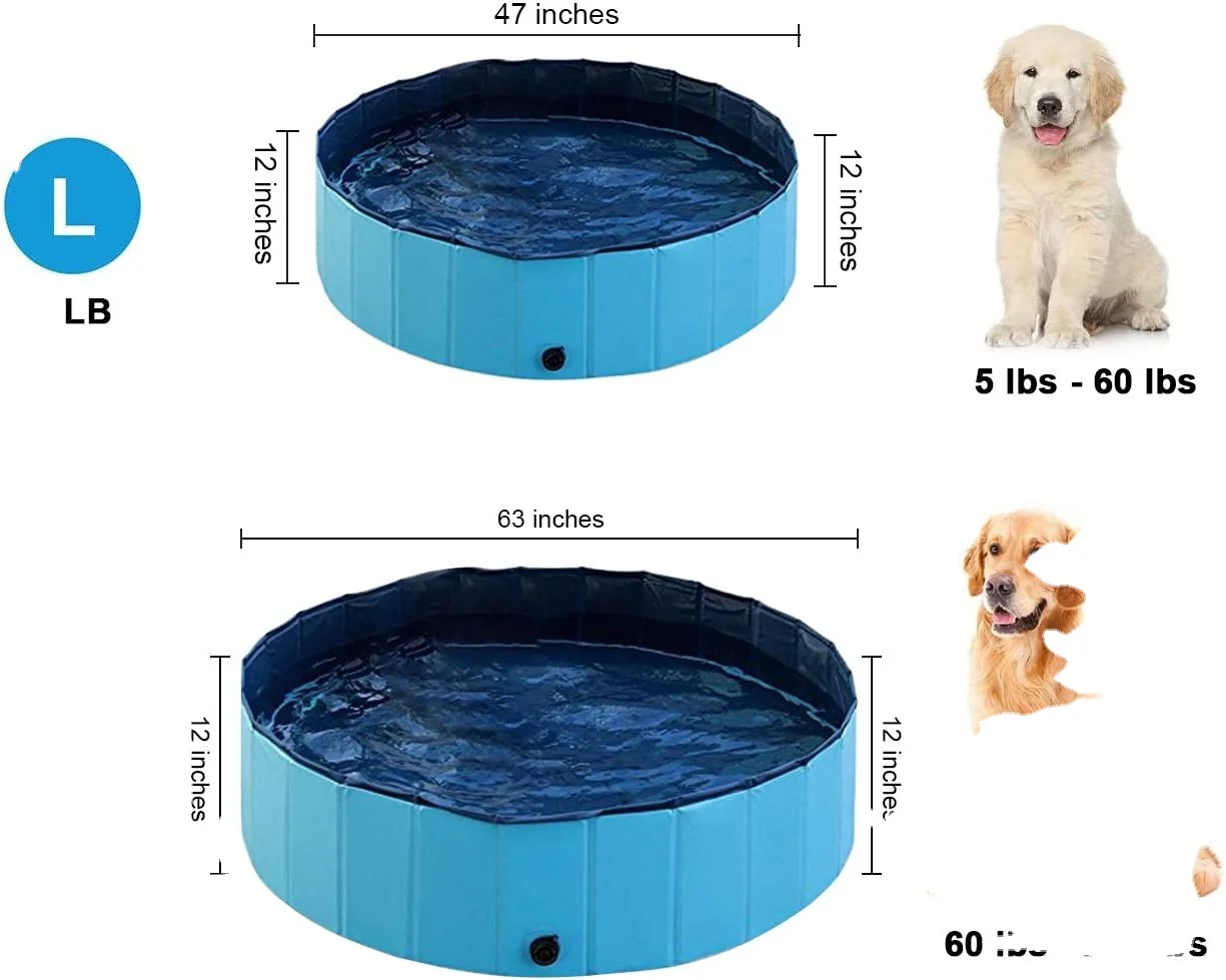 Foldable Dog Pool For Medium Dogs Kizmetkare Portable Pool Plastic