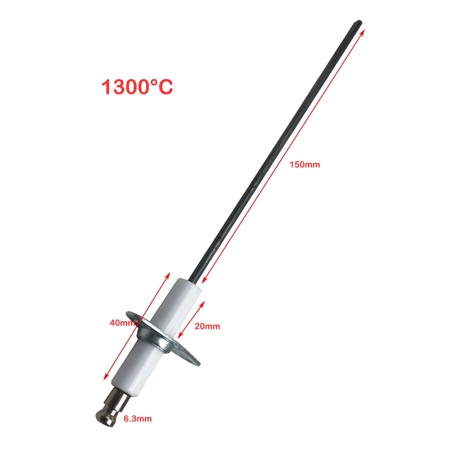 150mm Gas Igniter Ceramic Electrode Spark Fire Part Heating Element