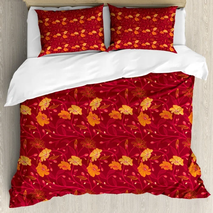 New Arrival 100 Cotton Fabric Beds Sheet Floral Flower Printed Design