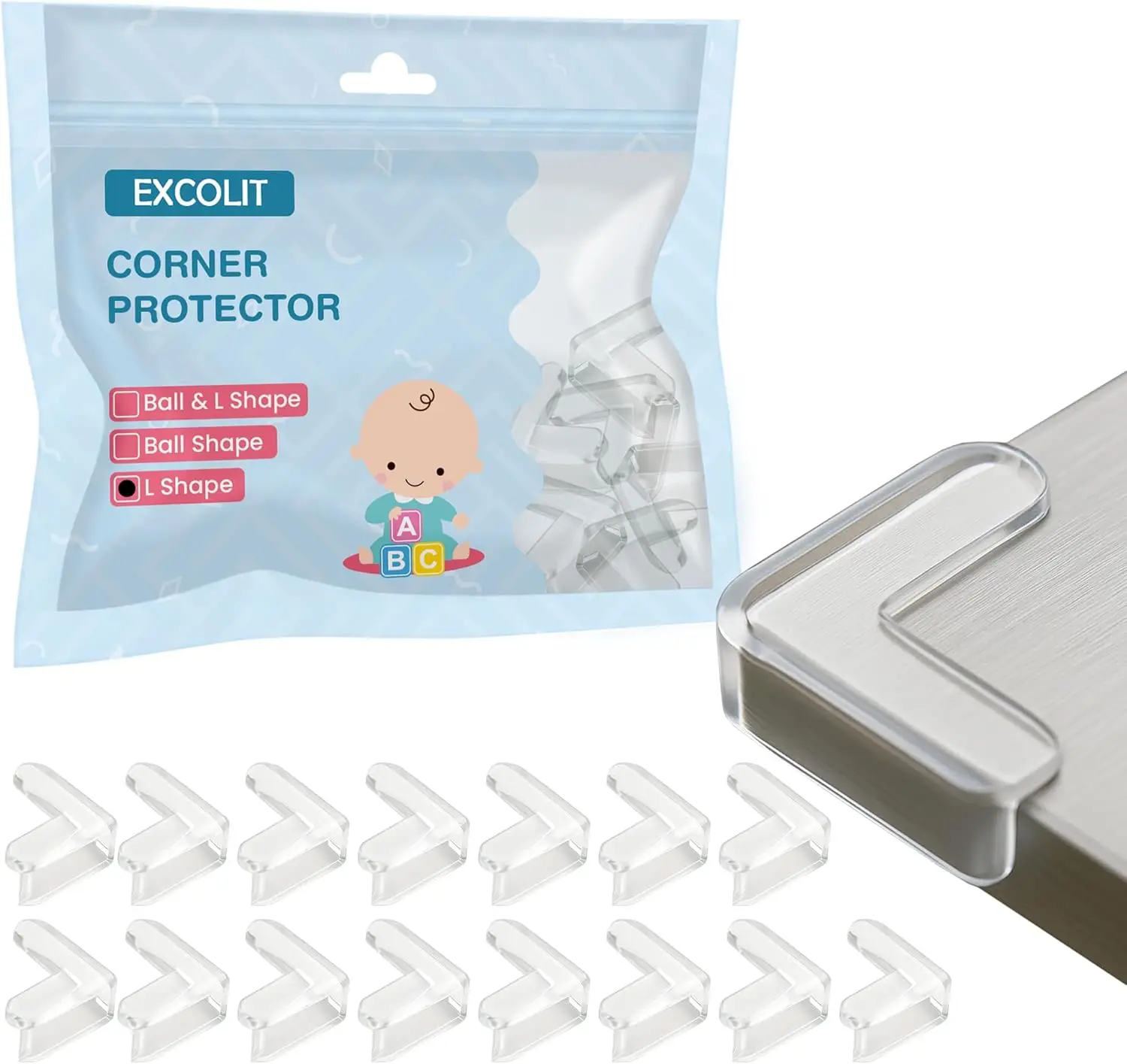Corner Protector Baby Safety Set, 15 Pack