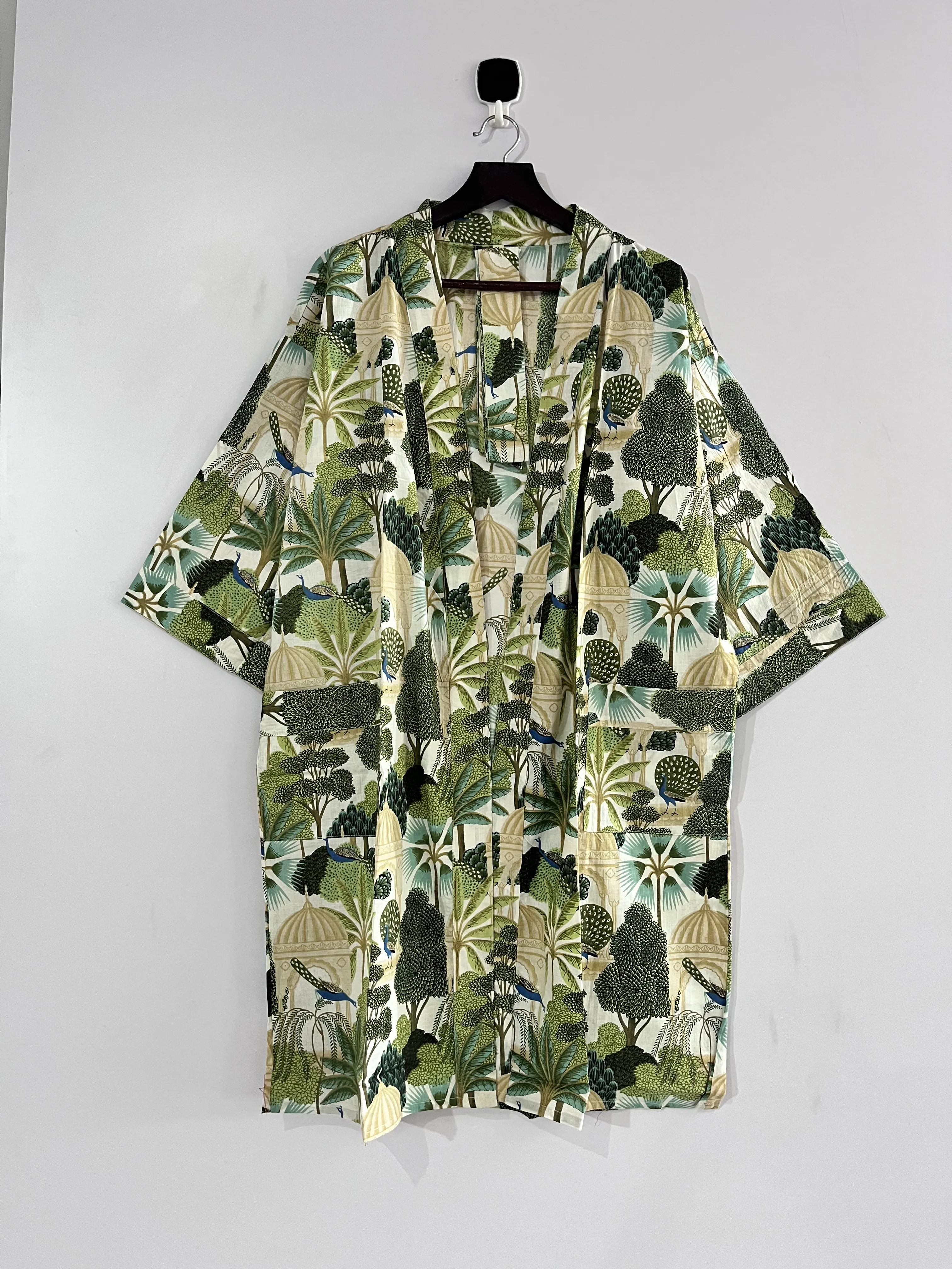 Beautiful Cotton Fabric Light Weight Night Wear Women Shower Robe