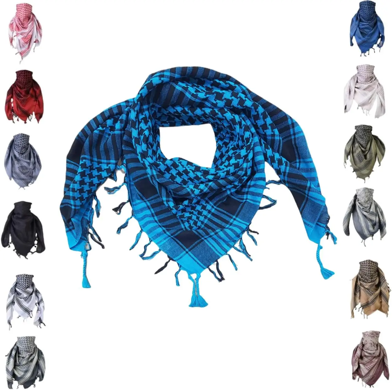 SheKaf Shemagh Scarf Turquoise
