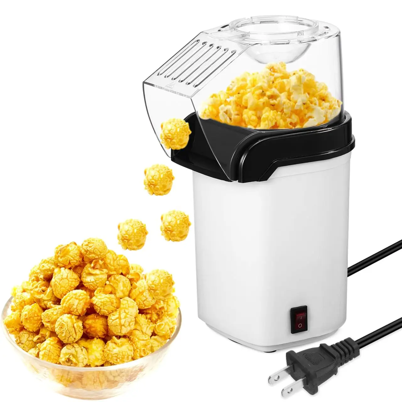 OUNONA Electric Hot Air Popcorn Maker