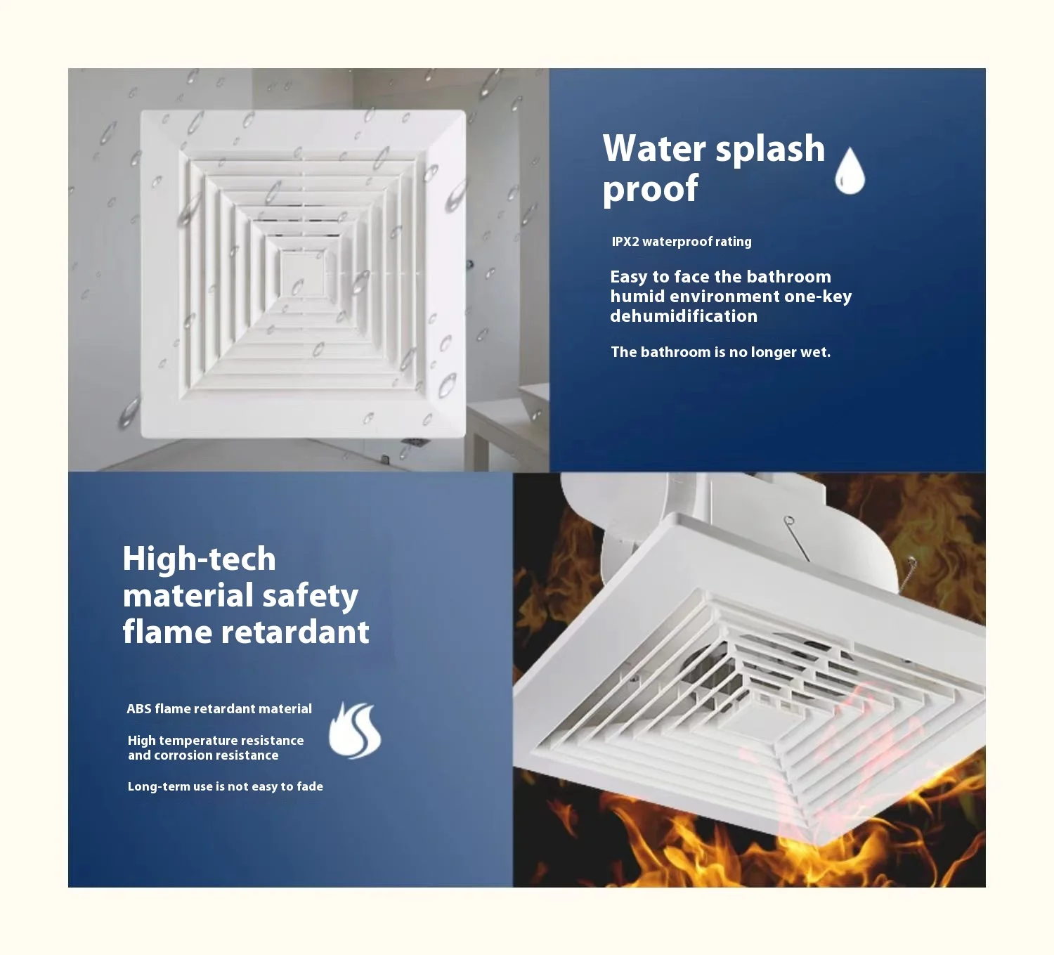 Integrated Ceiling Ventilating Fan, Plastic, 110v-220v - detail 26