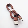 Private labelBamboo pattern woven aluminum shell data cable