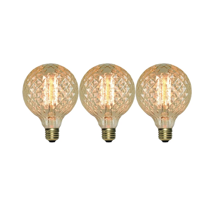 glass Led Light bulb Vintage incandescent decorate bulb  E27 Base clear&gold glass 40w warm light