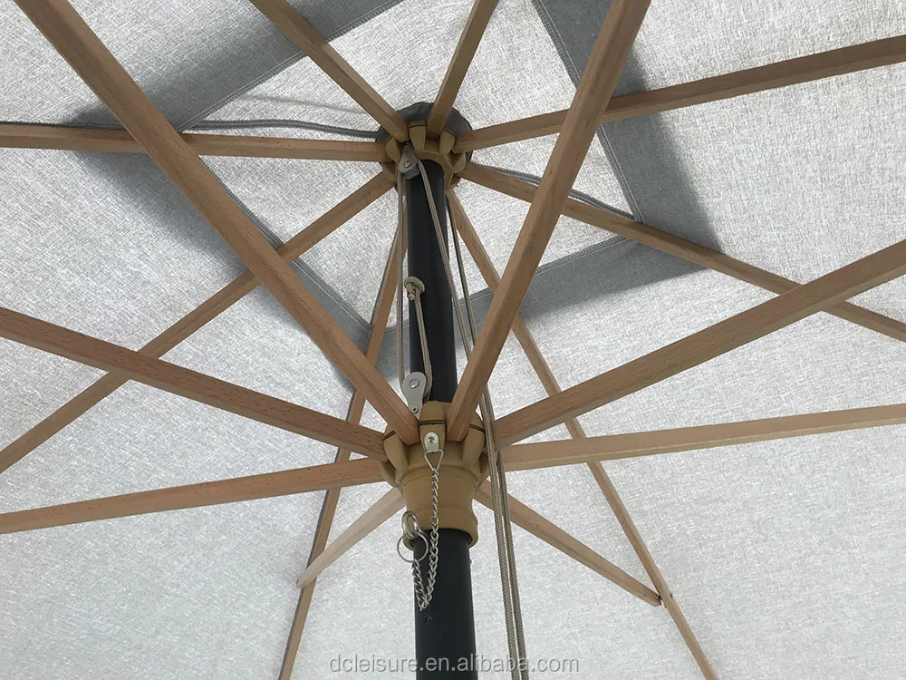 3x3m With Double Pulley System Aluminum Central Pole Garden Leisure