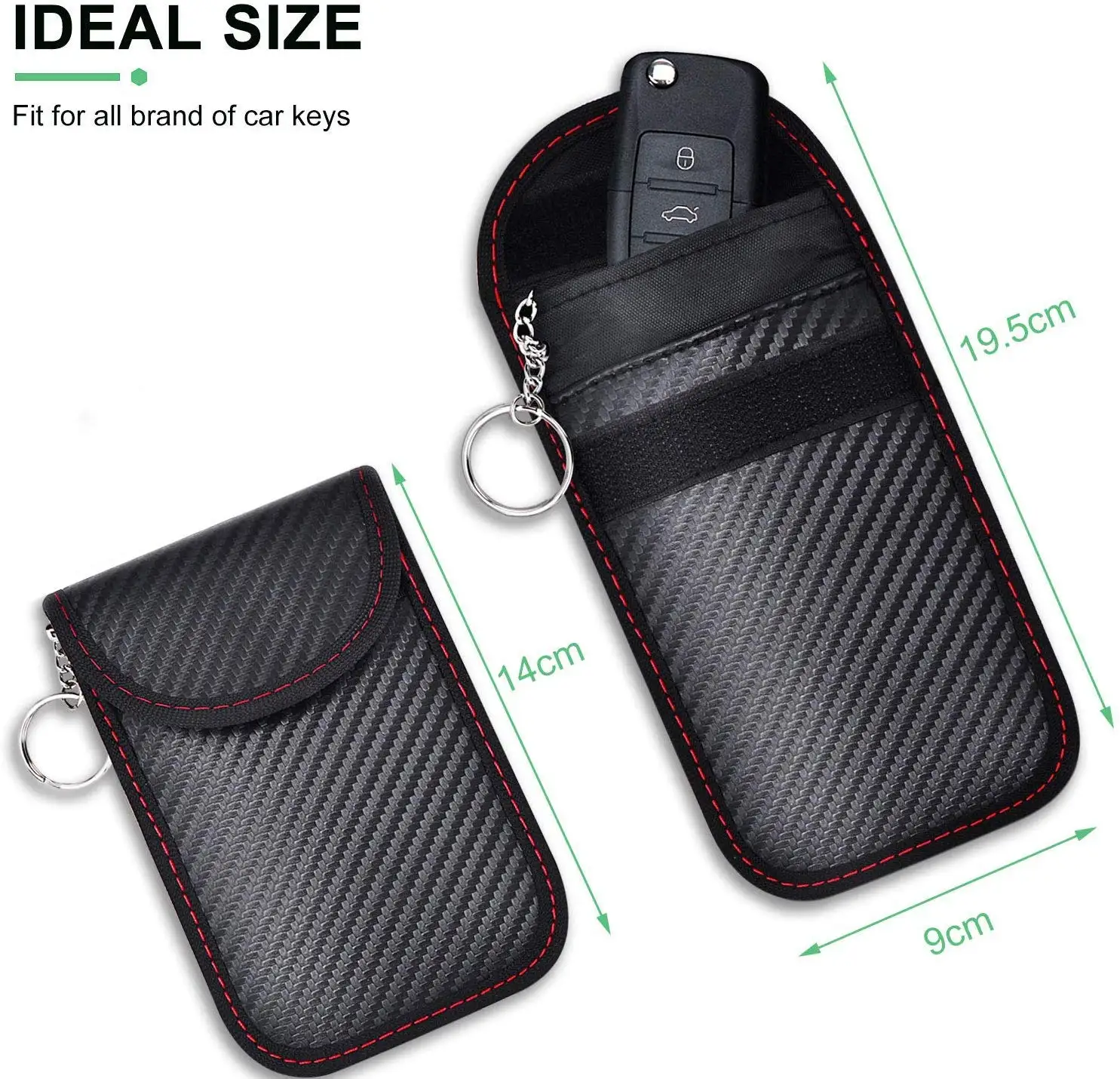 Customizing Faraday Car Key Bag Pu Leather Rfid Key Pouch Buy Leather