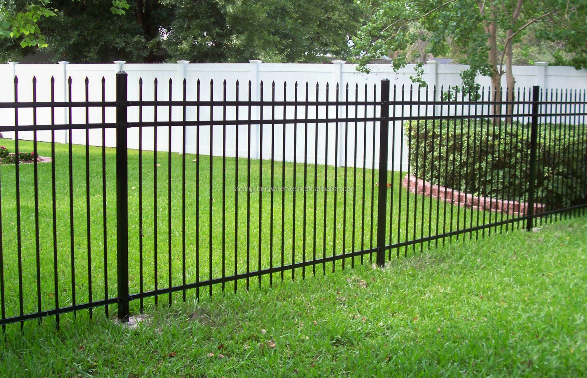 Artistic Perimeter Outdoor Tubular Fence High Zinc Steel Fence Quality
