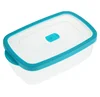 Hot seller plastic three suits rectangular edge crisper food storage for kitchen