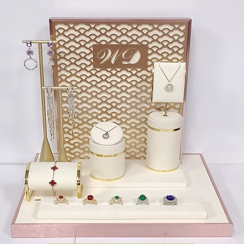 Wholesale Jewelry Display Custom Fabric Jewellery Stand For Counter