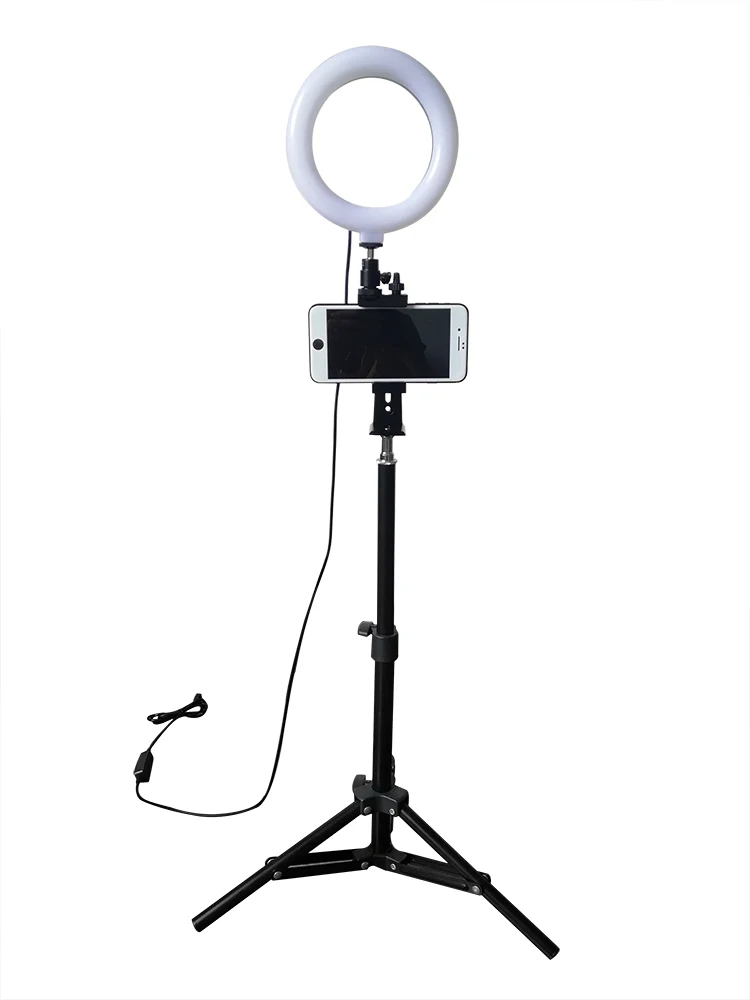 2m Mobile Phone Live Stand Fill Light Microphone Phone Bracket Floor ...