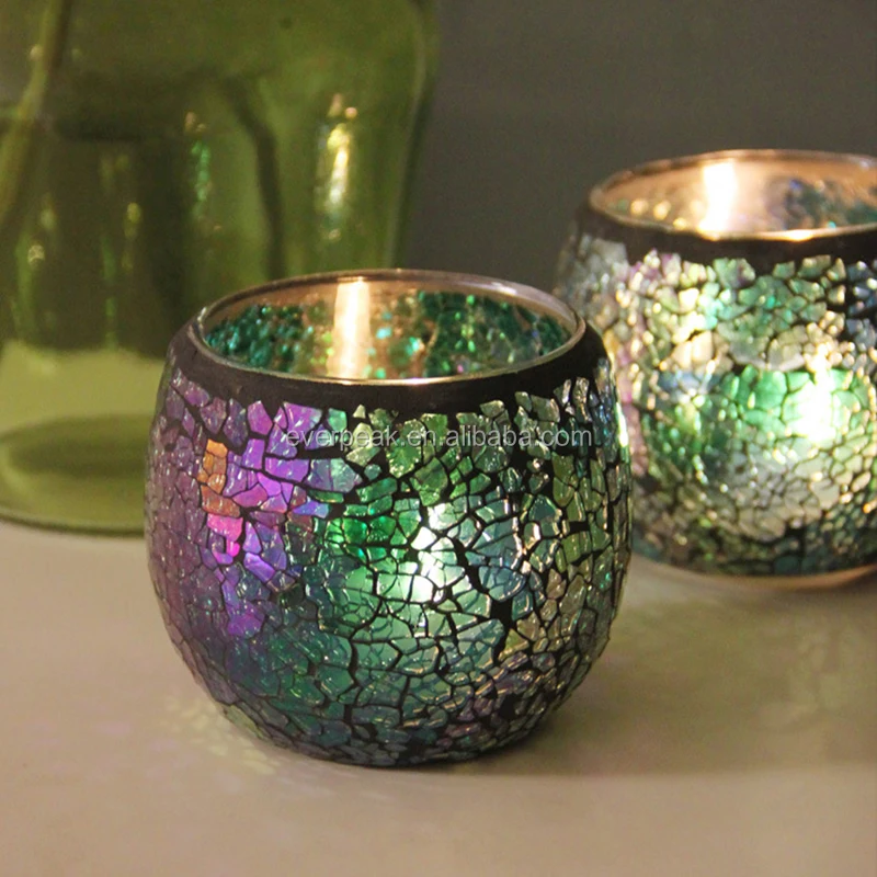 Set Of 4 Peacock Tealight Candle HolderMoroccan Ceramic Tea Light Candle Pot