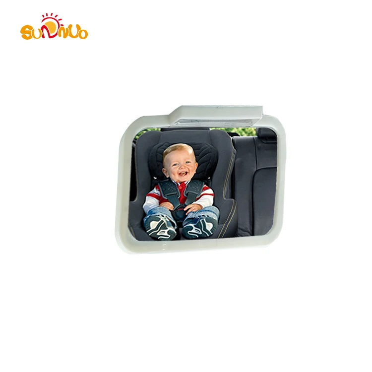 Factory New Adjustable Baby Car Mirror With Remote Control Soft Led