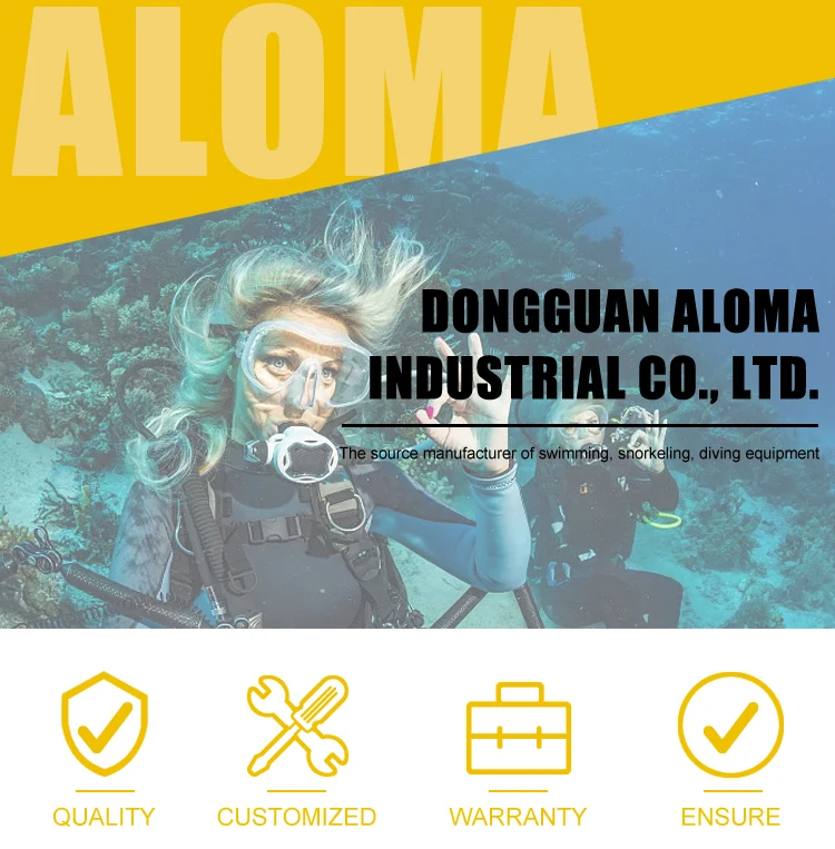 Aloma Popular snorkel mask 180 degree silicone full face snorkel mask 1single breathing tube for adult supplier