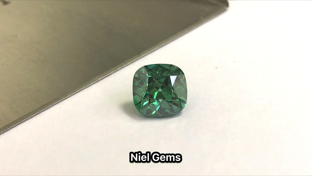 cushion oec cut emerald diamond price synthetic green moissanite