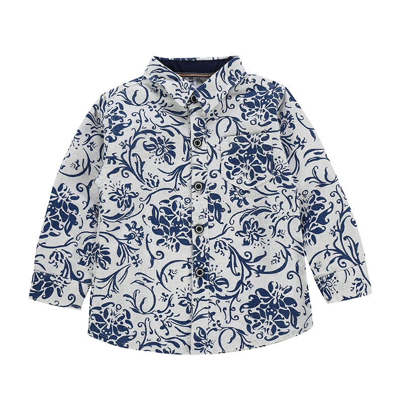 
2020 Latest Design Bulk Wholesale High Quality Long Sleeve Boys Printing Shirt 