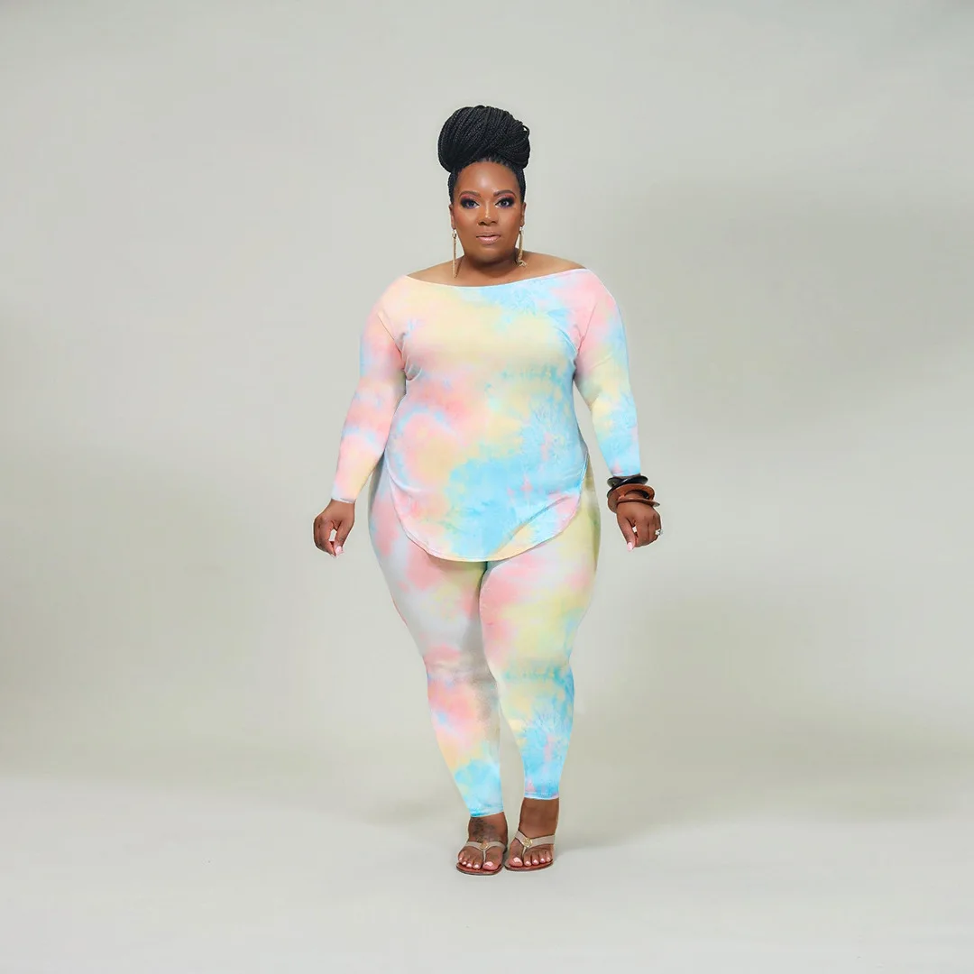 Hot Selling Casual Tie Dye Printed Long 