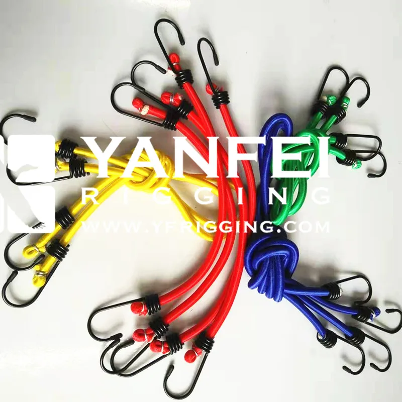 Epdm Rubber 21inch Luggage Strap Rubber Tarp Straps With S Hooks Bungee