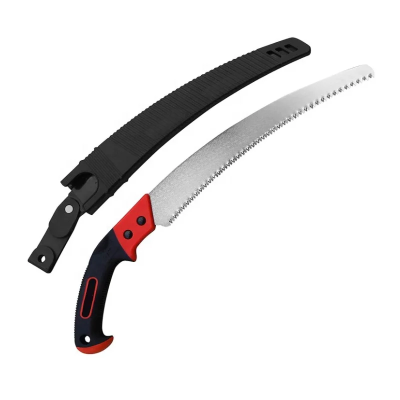 13 Inch Hand Saw with Curved Blade and Holster Pruning Saw with Sheath