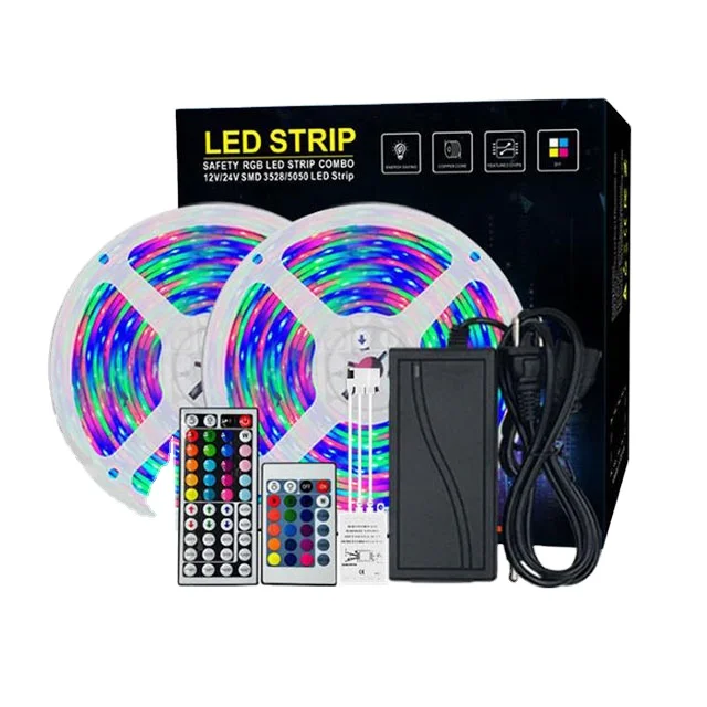 LED light with 2835rgb low-voltage 12V colorful horse racing color changing dropper waterproof 10m color box set