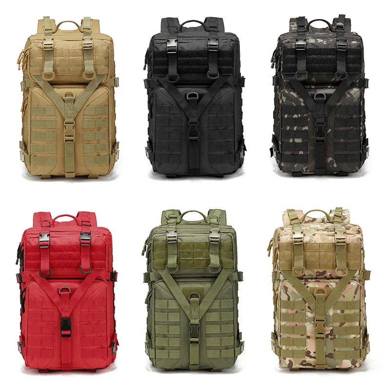 Hiking Camping Hunting 50l Large Capacity Men Tactical Backpack 3p ...