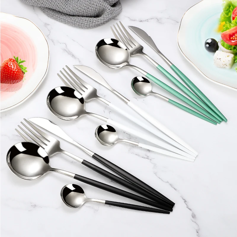 316 SUS Flatware, Stainless Steel Fruit / Steak Serving Fork For Dinner