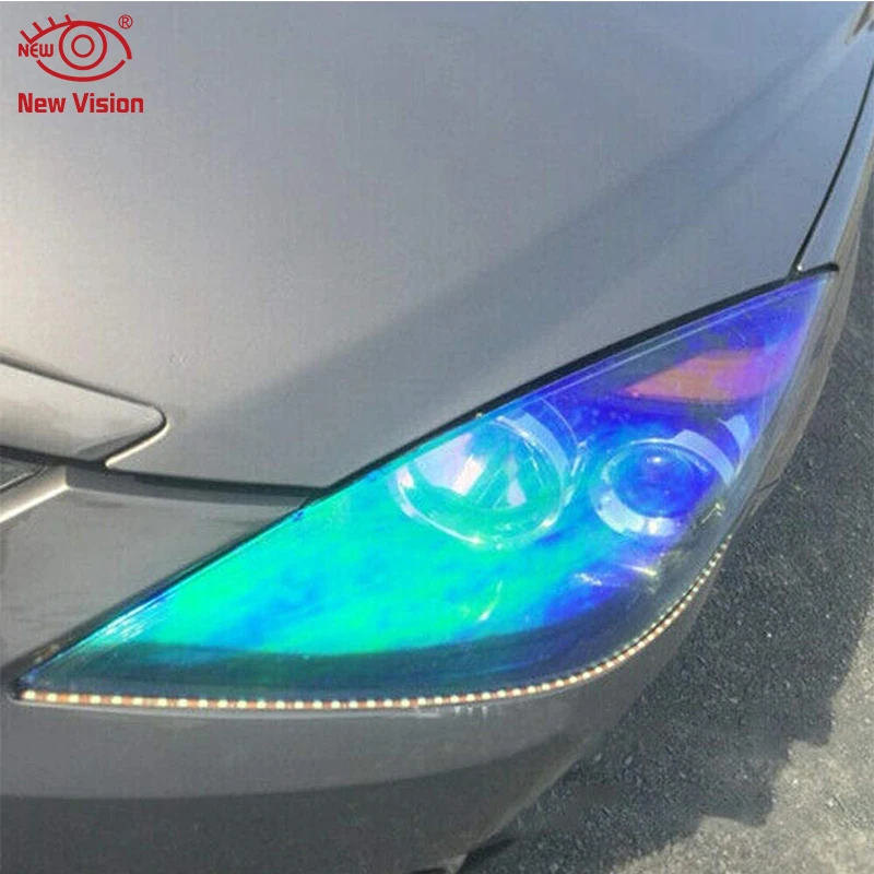 0.3x10m Fashion Colored Headlight Chameleon Car Bulb Vinyl Car Light ...