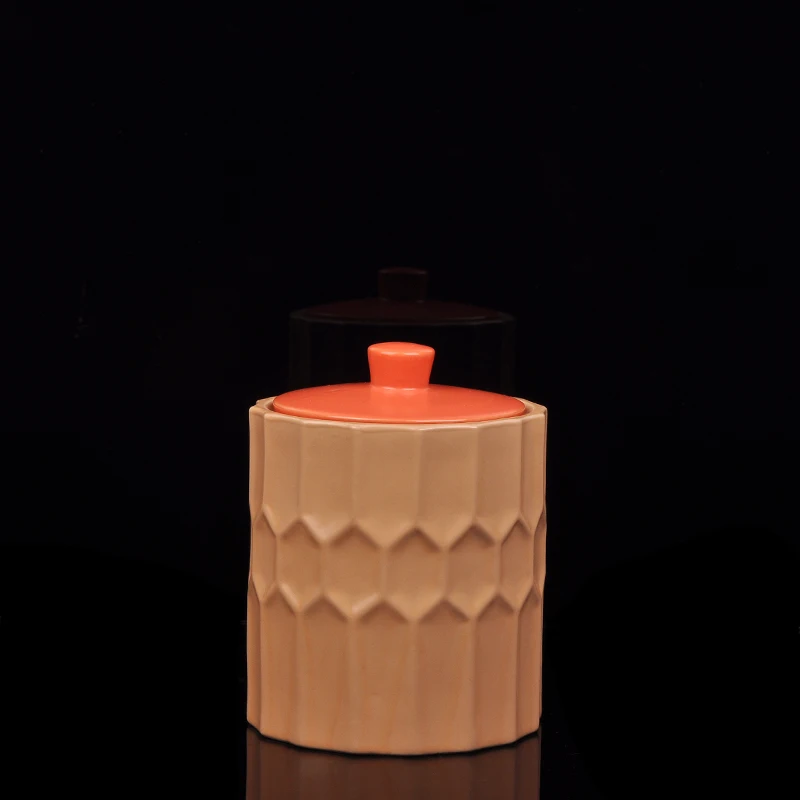 470ml Ceramic Candle Jar with Ceramic Lid Wholesales