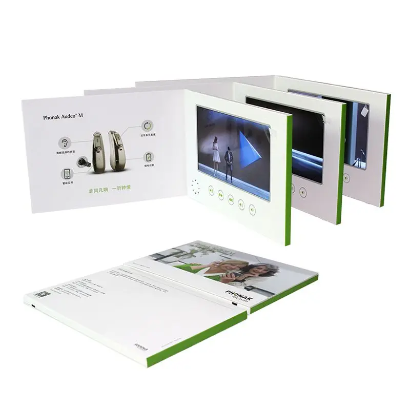 
5 inch TFT LCD video brochure card promotional digital video business card 