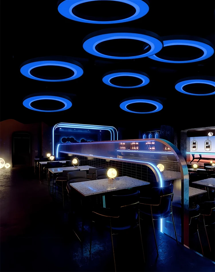 product modern circular led top decorative creative atmosphere qingba colorful music for restaurant bar amusement park e sports venue-9