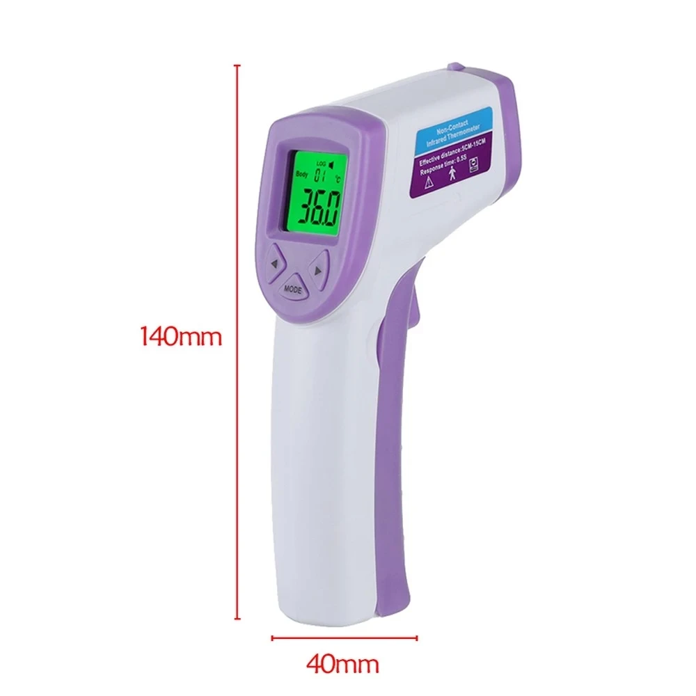 LCD Digital Infrared Thermometer Body Temperature for Children Forehead Non-contact Forehead Body Thermometer with Backlight - KingCare | KingCare.net