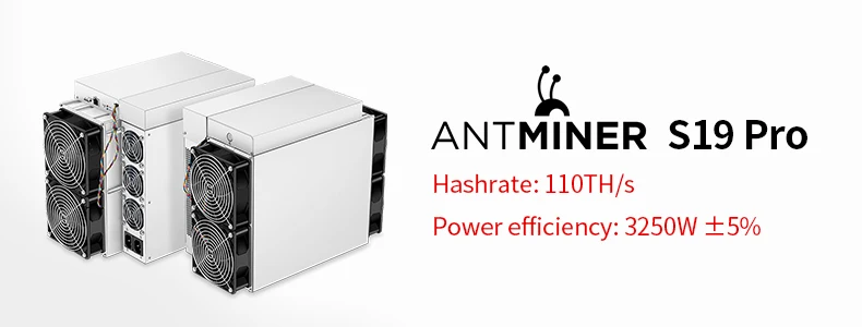 China Newest Antminer S19 PRO 110TH/s Original Preorder Miner Bitmain