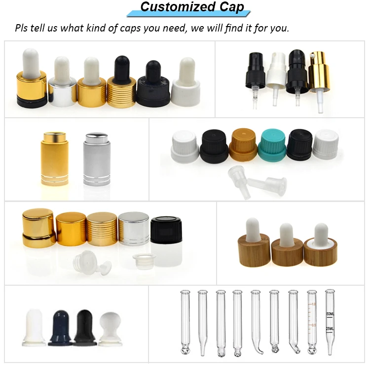 Luxury Frosted Euro Essential Oil Bottle Glass Eye Dropper Bottle 20ml