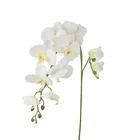 3 Branches Satin Silk Print Decorative Bunga Artificial Phalaenopsis Orchids