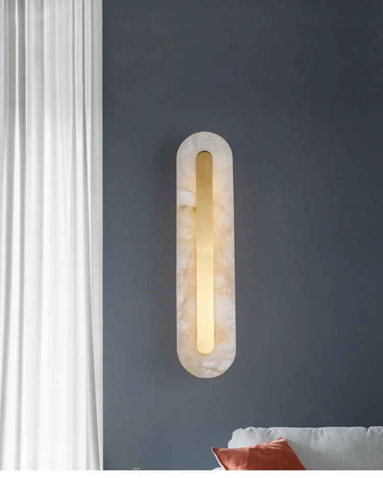 product modern nordic led wall lamps creative marble indoor gold minimalist line luxury design bedside wall decor easy recessed home-4