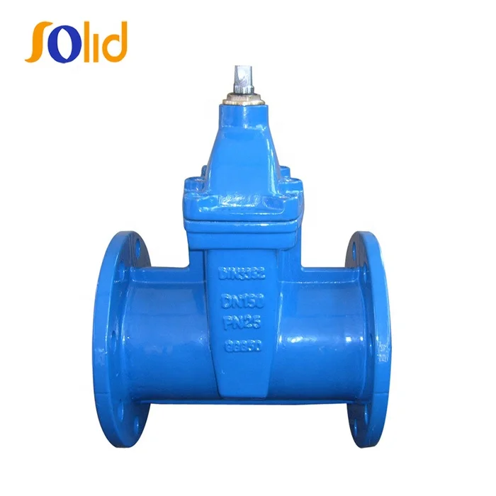 DIN 3352 F5 /EN 1171 Flanged Resilient Gate Valve With Non Rising Stem