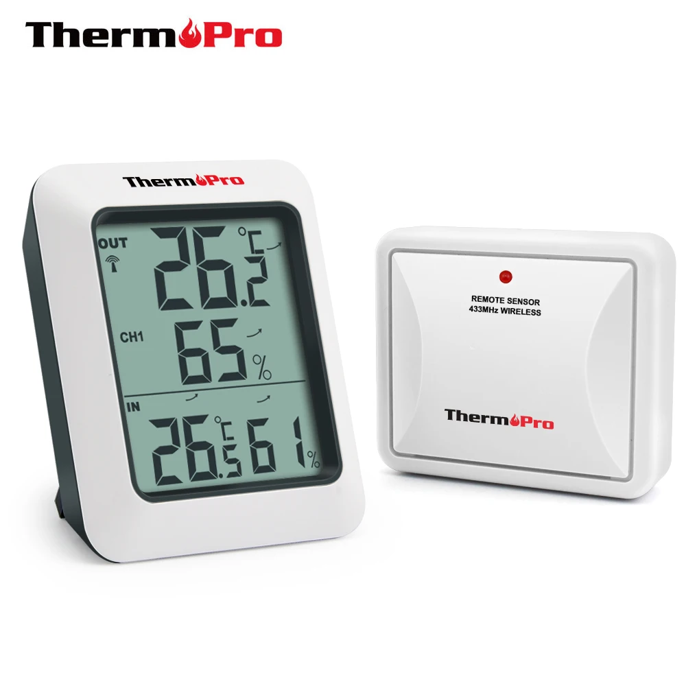 Newest Indoor Outdoor Temperature Thermometer, Min and Max Records for  Home, Office, Greenhouse Wholesale - China Temperature and Humidity Gauge,  Indoor Outdoor Temperature