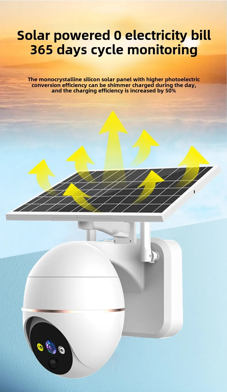 Cloudbirds V360pro 4K HD AI IP Camera Outdoor Smart 3MP Binocular Remote Solar Power Battery Alarm Message Reminder Cloud Data