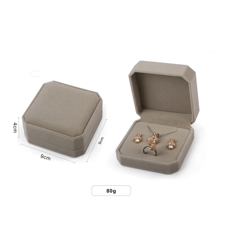 Factory Price Velvet Jewelry Gift Box Small Size Jewelry Set Box For