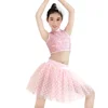 White Dot Children Belly Dance Costumes Ballet Tutu Costume For Girls